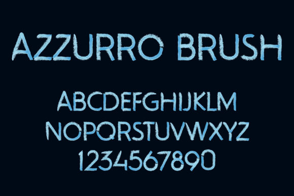 Azzurro: A Brush Font with Urban Energy