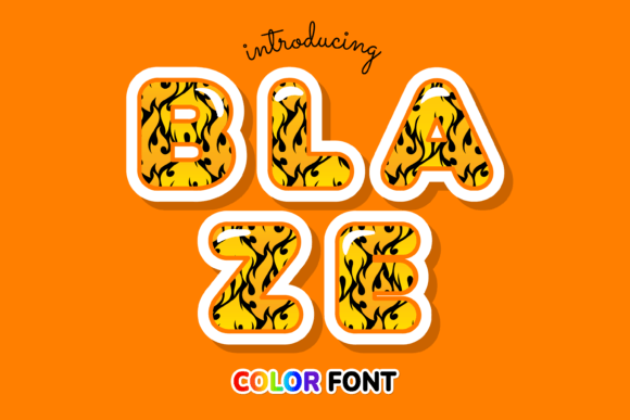 Blaze: Igniting Creativity with a Fiery Color Font