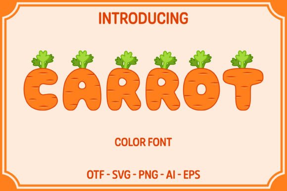 Carrot: A Playful Typeface for Bold, Creative Projects