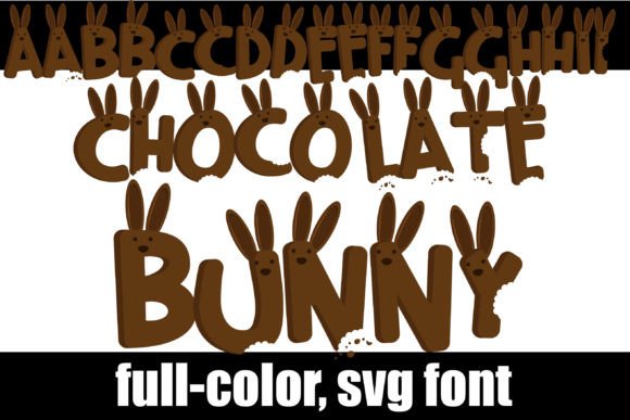 Chocolate Bunny: A Colorful Creative Font for Designers
