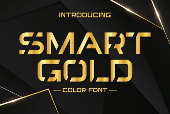 Elevate Your Designs with the Smart Gold Typeface
