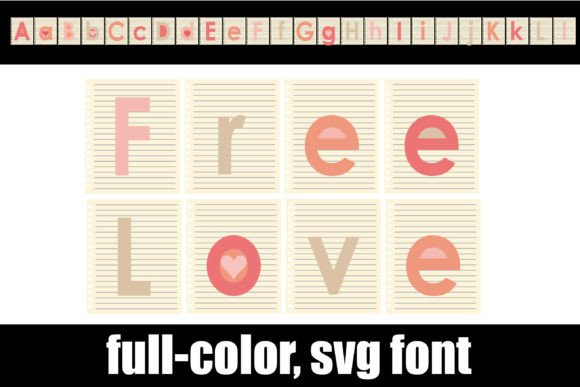 Free Love: A Bold Color Font for Modern Designers
