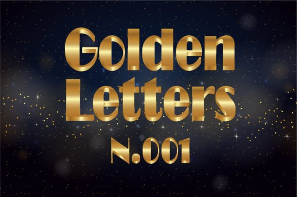 Golden Letters N.001: A Sophisticated Display Font
