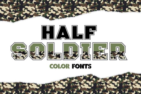Half Soldier: A Creative Color Font for Bold Designs