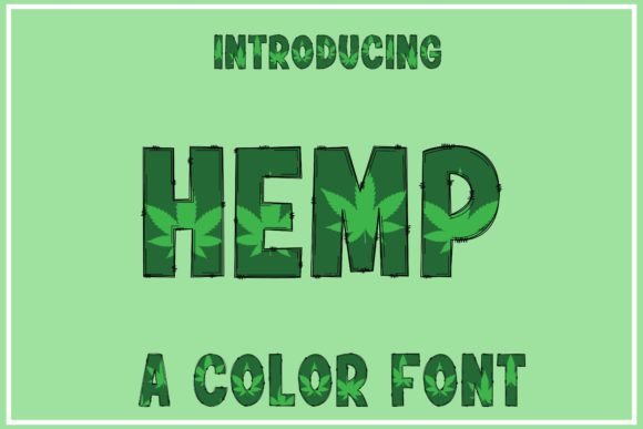 Hemp: A Cool Color Font for Modern Creative Projects