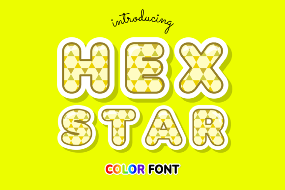 Hex Star: A Creative Color Font for Modern Projects