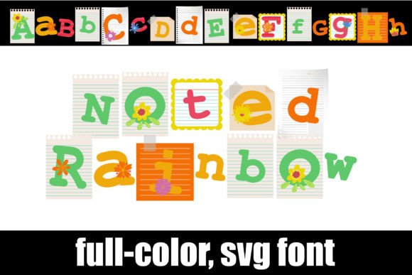 Infuse Vibrant Personality with the Noted Rainbow Font