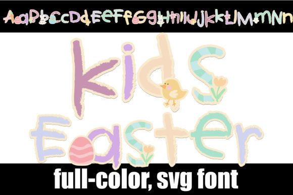 Kids Easter: A Playful Color Font for Your Spring Projects
