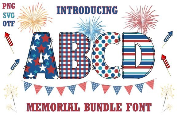 Memorial: A Color Font for Patriotic Design Projects