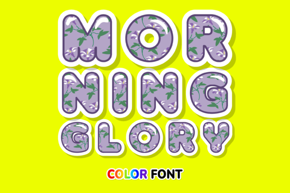 Morning Glory: A Color Font for Modern Creators