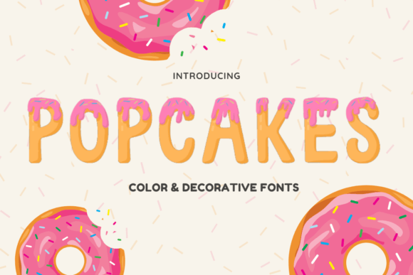 Popcakes: A Creative Font for Bold Brand Identity