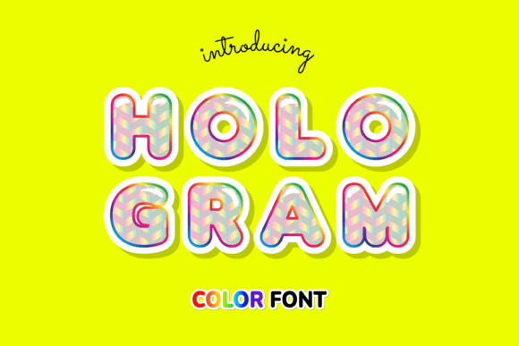 Unleash Creative Magic with the Hologram Font